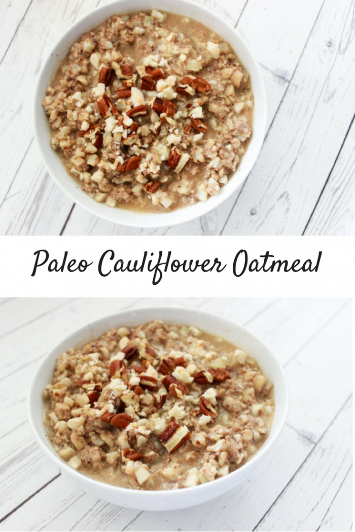 Paleo Cauliflower Fake Oatmeal - Christina the Channel