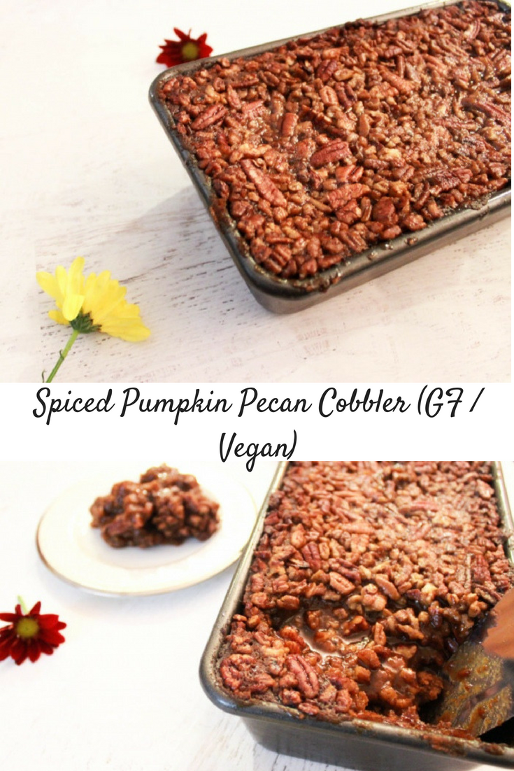 Spiced Pumpkin Pecan Cobbler (Gluten-Free / Vegan)