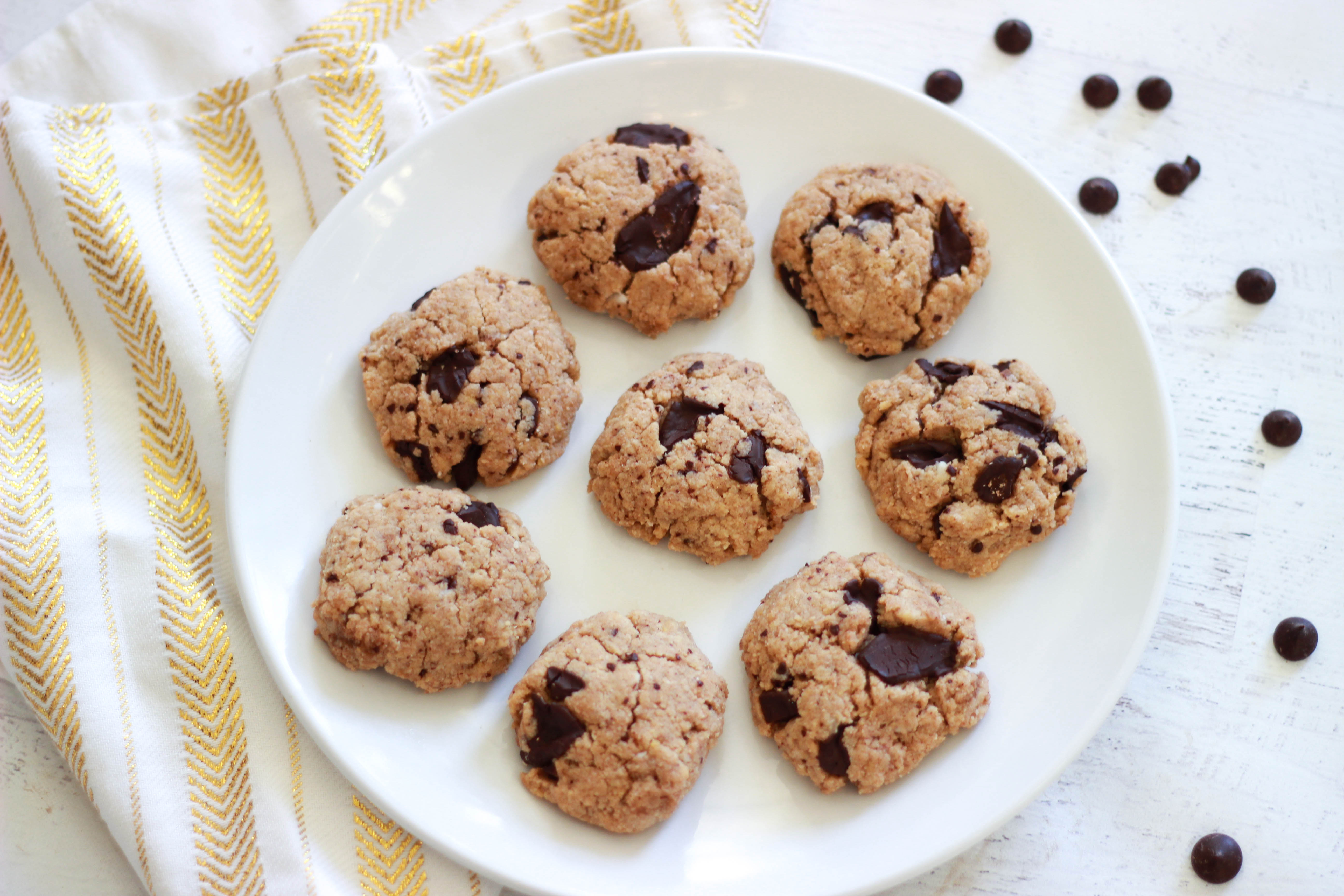Sugar-Free / Paleo / Keto Chocolate Chip Cookies