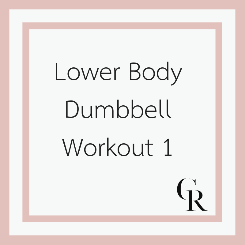 Lower Body Dumbbell Workout 1 (Become a Member for Access)