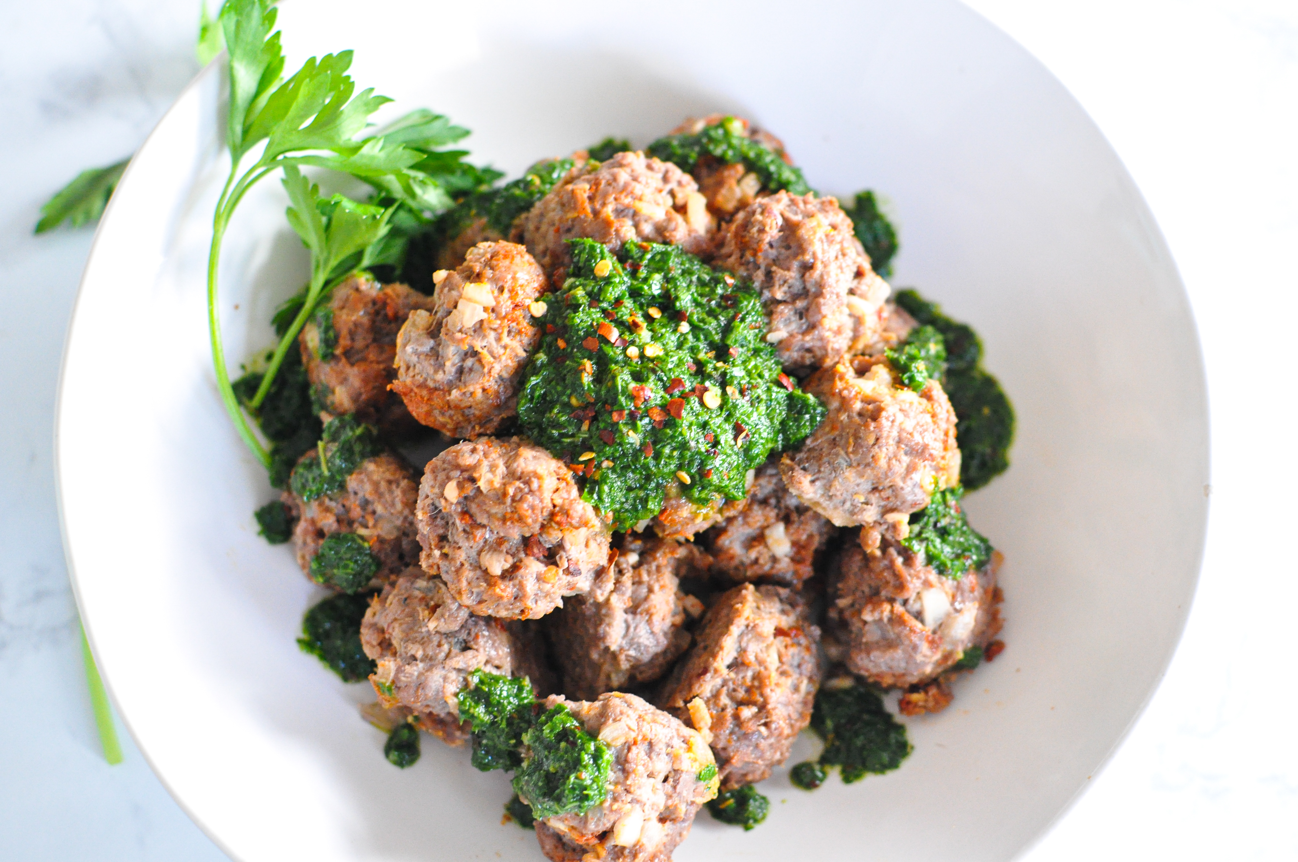 Paleo Chimichurri Meatballs (Become a Member for Access)