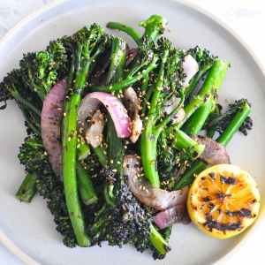 Paleo / Vegan Grilled Baby Broccoli Salad (Become a Member for Access)