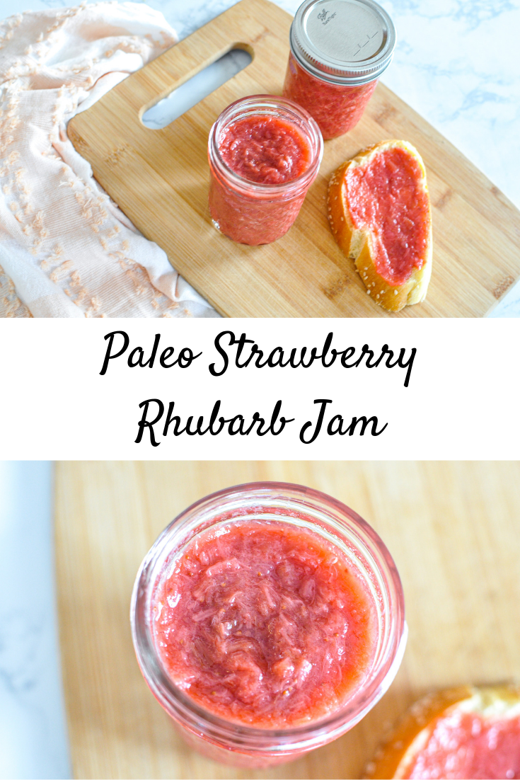 Paleo Strawberry Rhubarb Jam