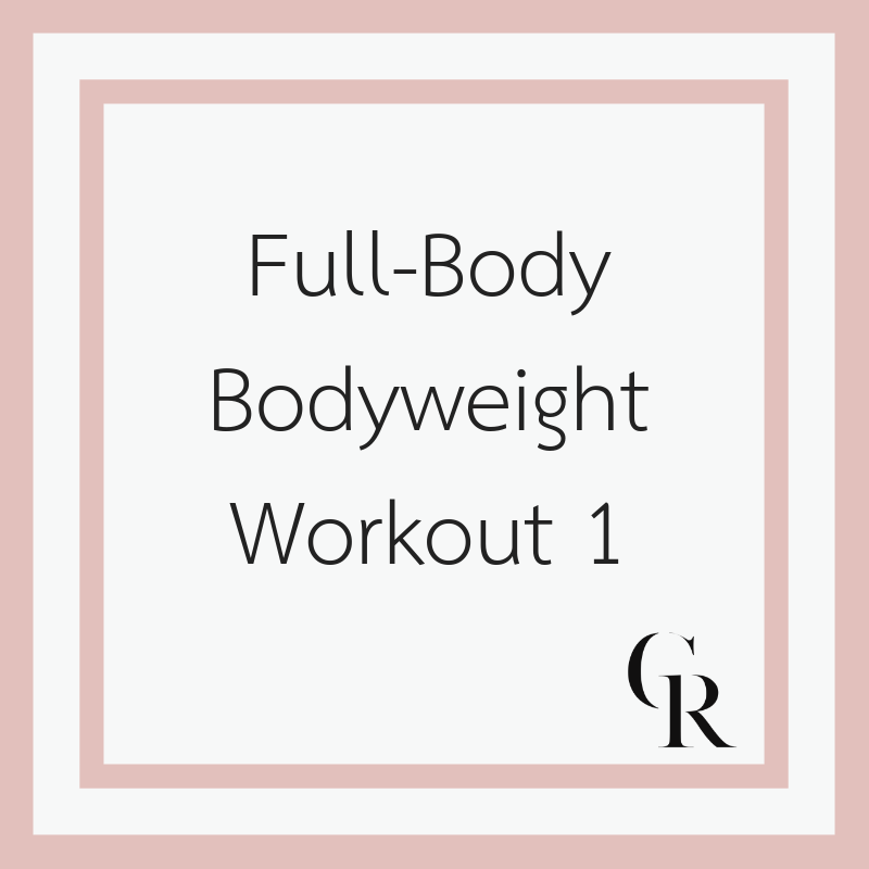 Full-Body Bodyweight Workout 1