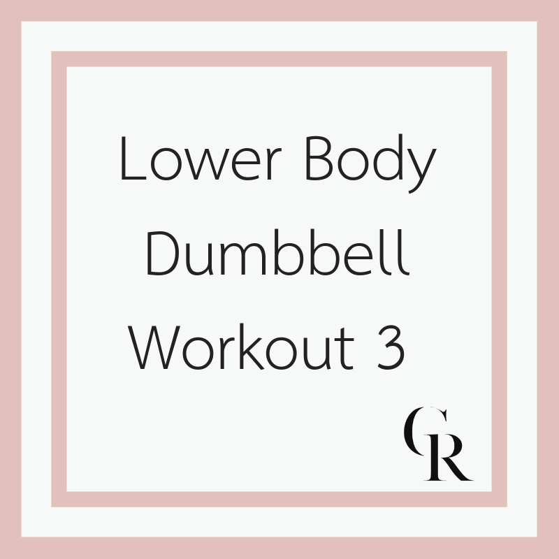 Lower Body Dumbbell Workout 3 (Become a Member for Access)
