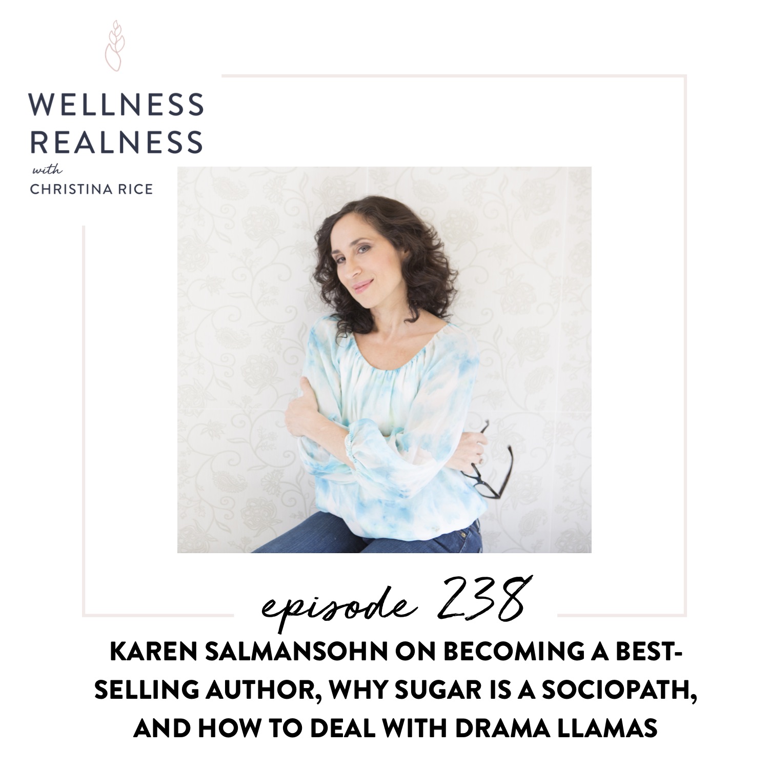238: Karen Salmansohn on Becoming a Best-Selling Author, Why Sugar is a Sociopath, and How to Deal with Drama Llamas