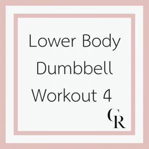 Lower Body Dumbbell Workout 4 (Become a Member for Access)