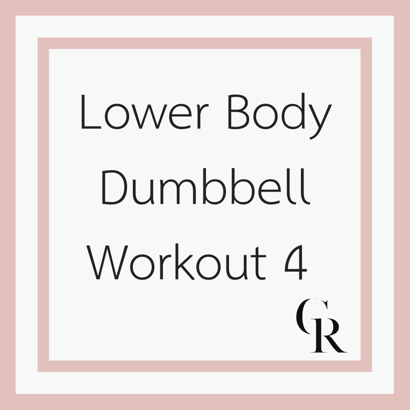 Lower Body Dumbbell Workout 4 (Become a Member for Access)