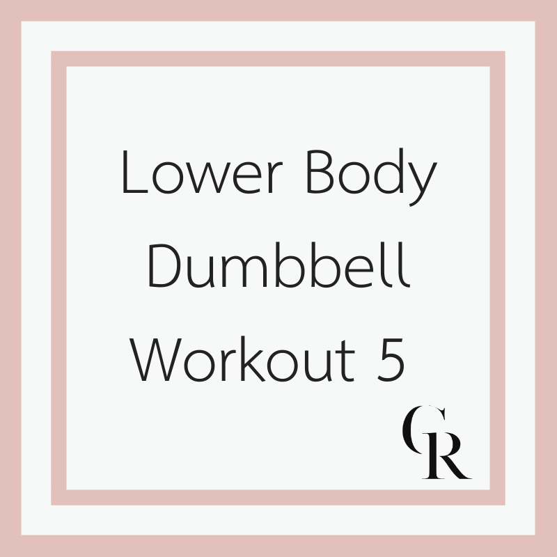 Lower Body Dumbbell Workout 5 (Become a Member for Access)