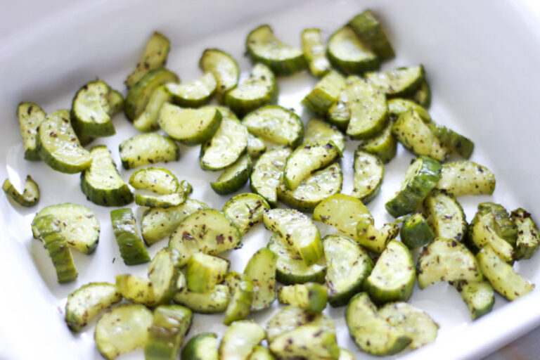 Oven Roasted Cucumbers (Paleo / Vegan / Whole 30)