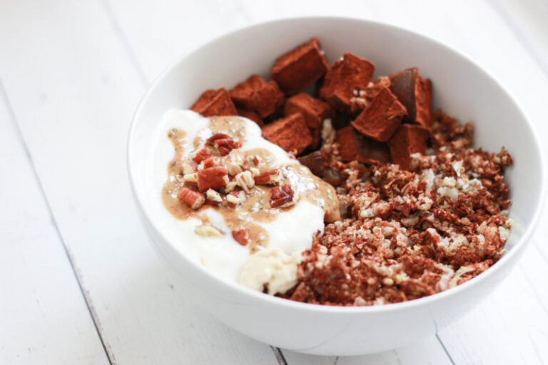 Cinnamon Roasted Vegetables & How to Make a Sweet Keto Yogurt Bowl