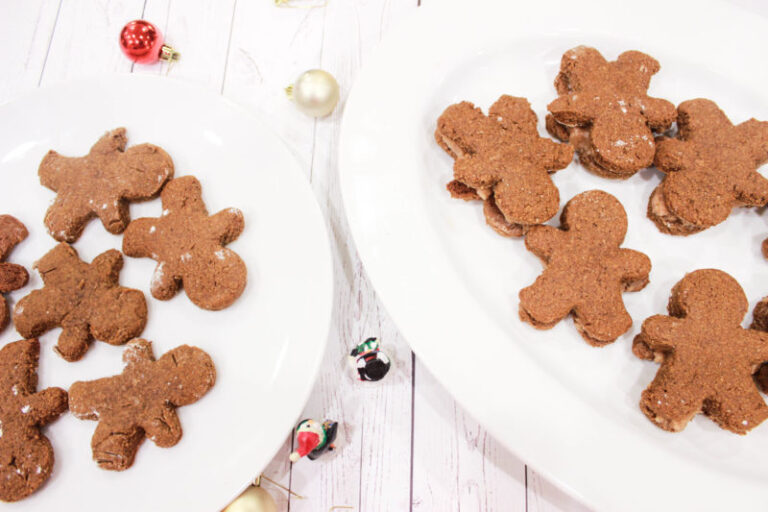Paleo / Vegan Gingerbread Man Cookie Sandwiches