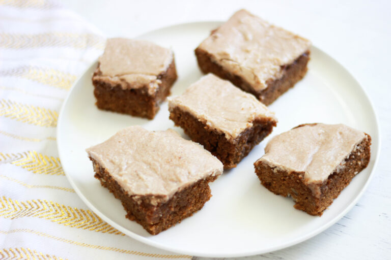 Pumpkin Bars with Pumpkin Spice Frosting (Sugar-Free / Paleo / Keto-Friendly)
