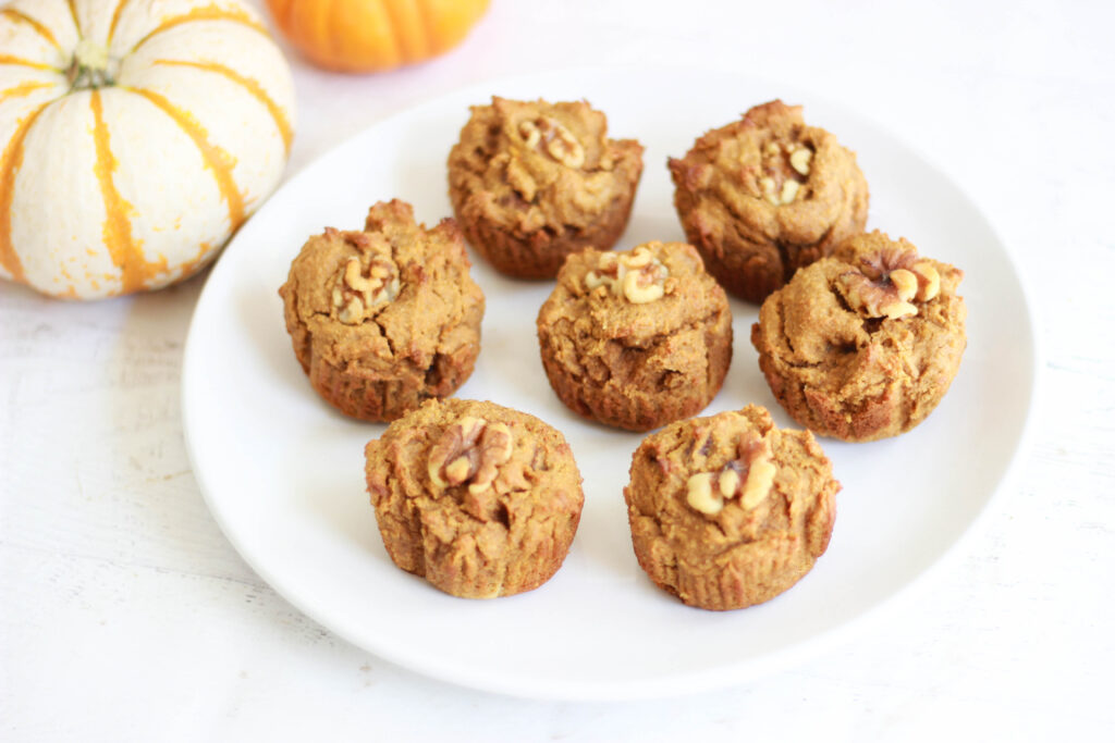 Pumpkin Walnut Muffins (Sugar-Free / Paleo)