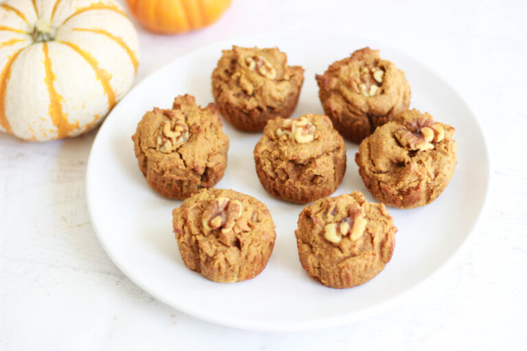Pumpkin Walnut Muffins (Sugar-Free / Paleo)