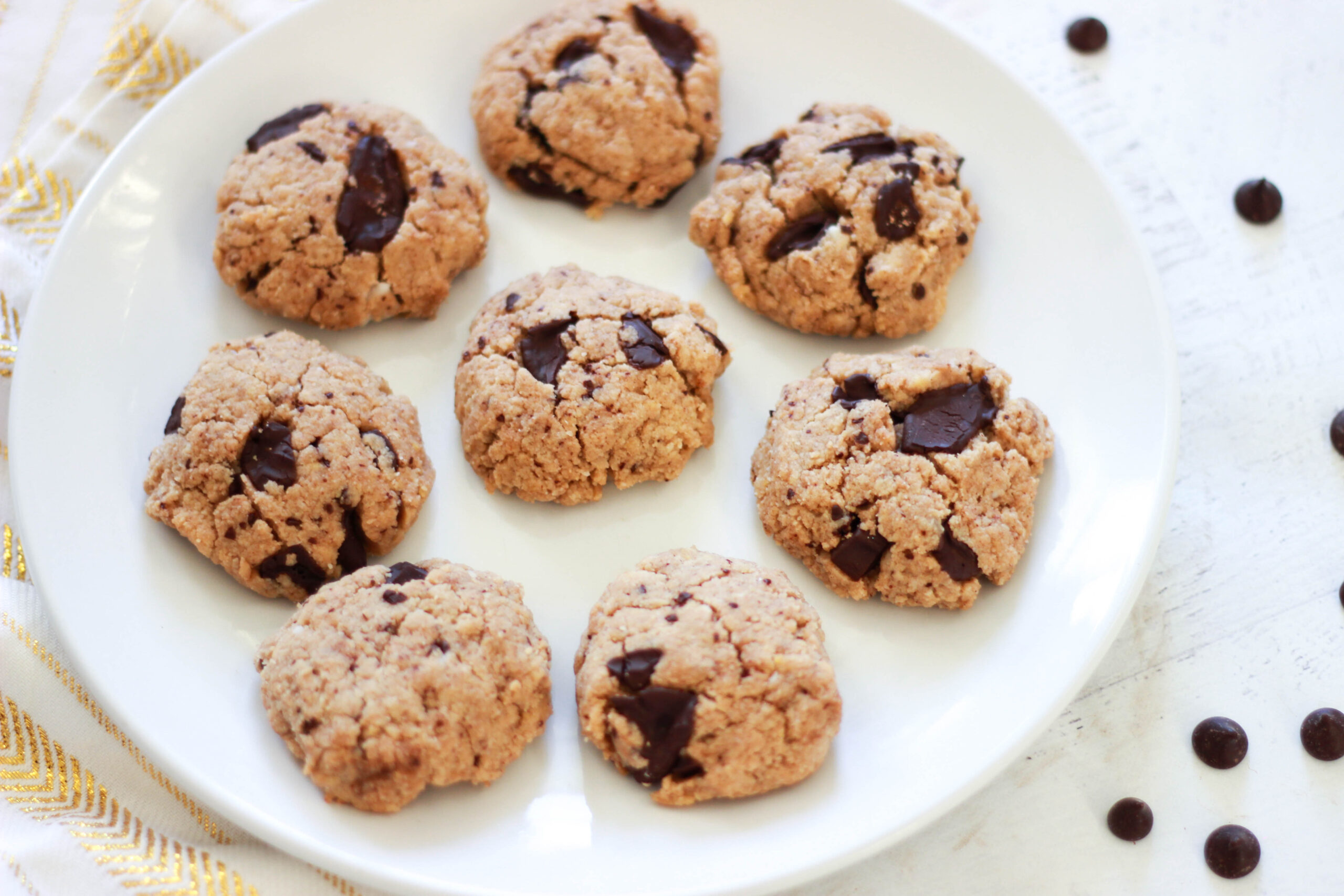 Sugar-Free / Paleo / Keto Chocolate Chip Cookies
