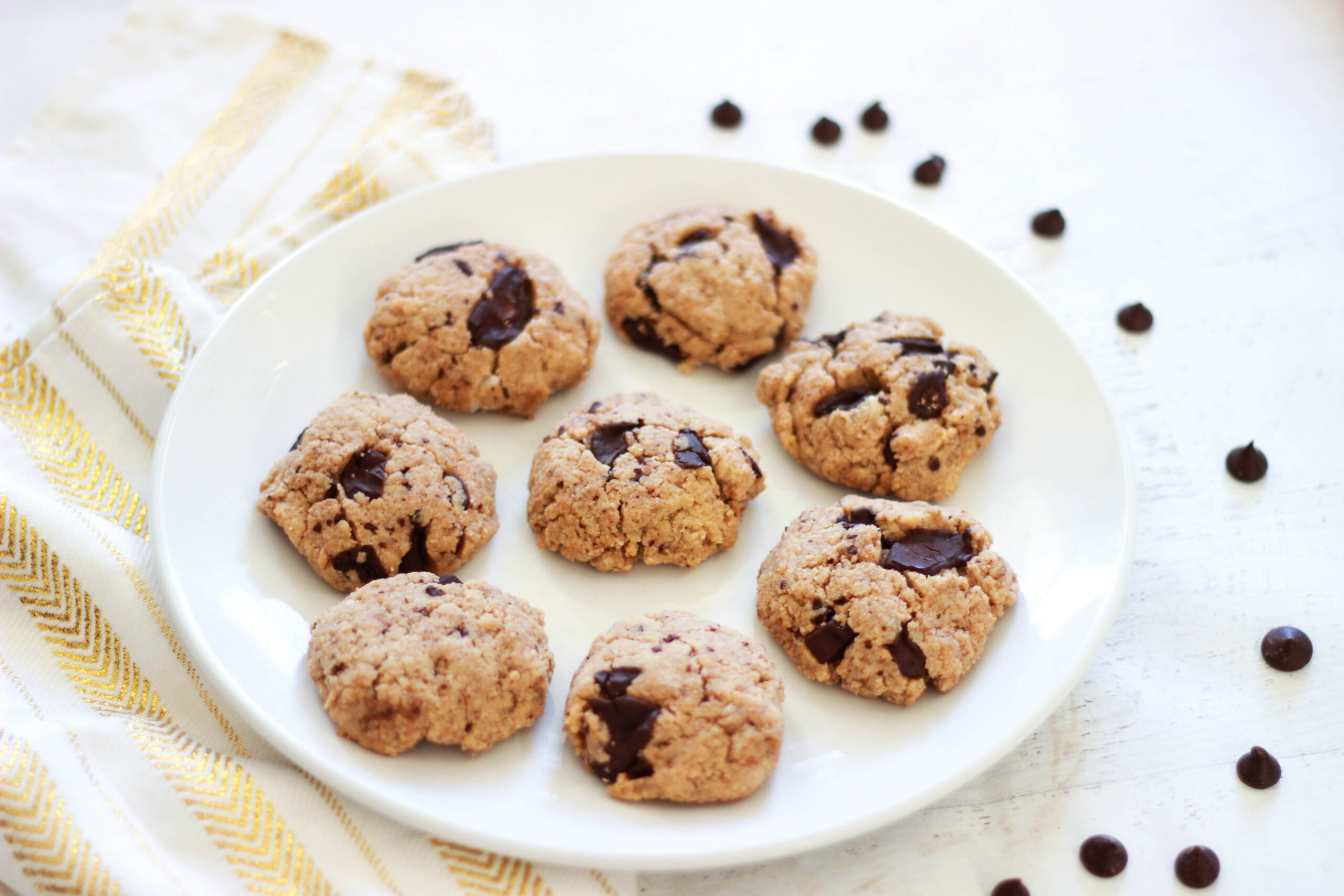 Sugar-Free / Paleo / Keto Chocolate Chip Cookies