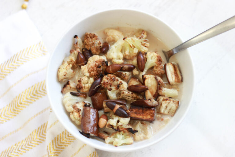 Cinnamon Veggie “Cereal” (Paleo / Vegan / Whole 30)